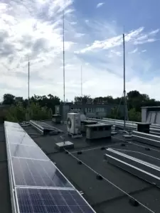 lightning protection for photovoltaic panels
