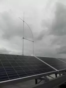 lightning protection for photovoltaic panels